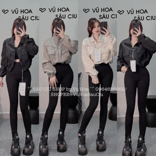 Áo khoác dù nữ form rộng lững 2 lớp phong cách hàn quốc