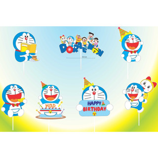 Set giấy doremon trang trí bánh kem(combo 5 set)