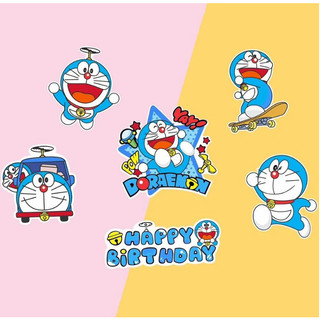Set giấy doremon trang trí bánh kem(combo 5 set)