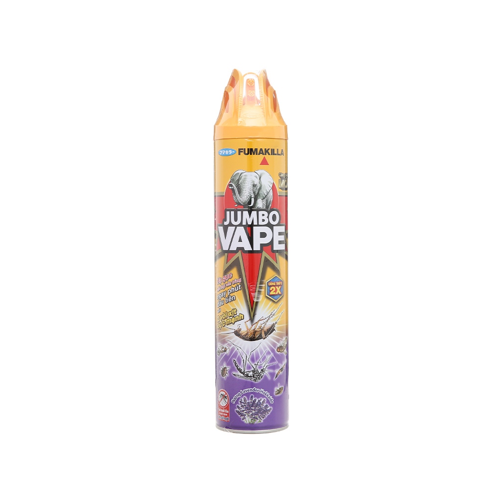 PHIÊN BẢN MỚI Bình xịt côn trùng JumBoVape 600ml mùi lavender