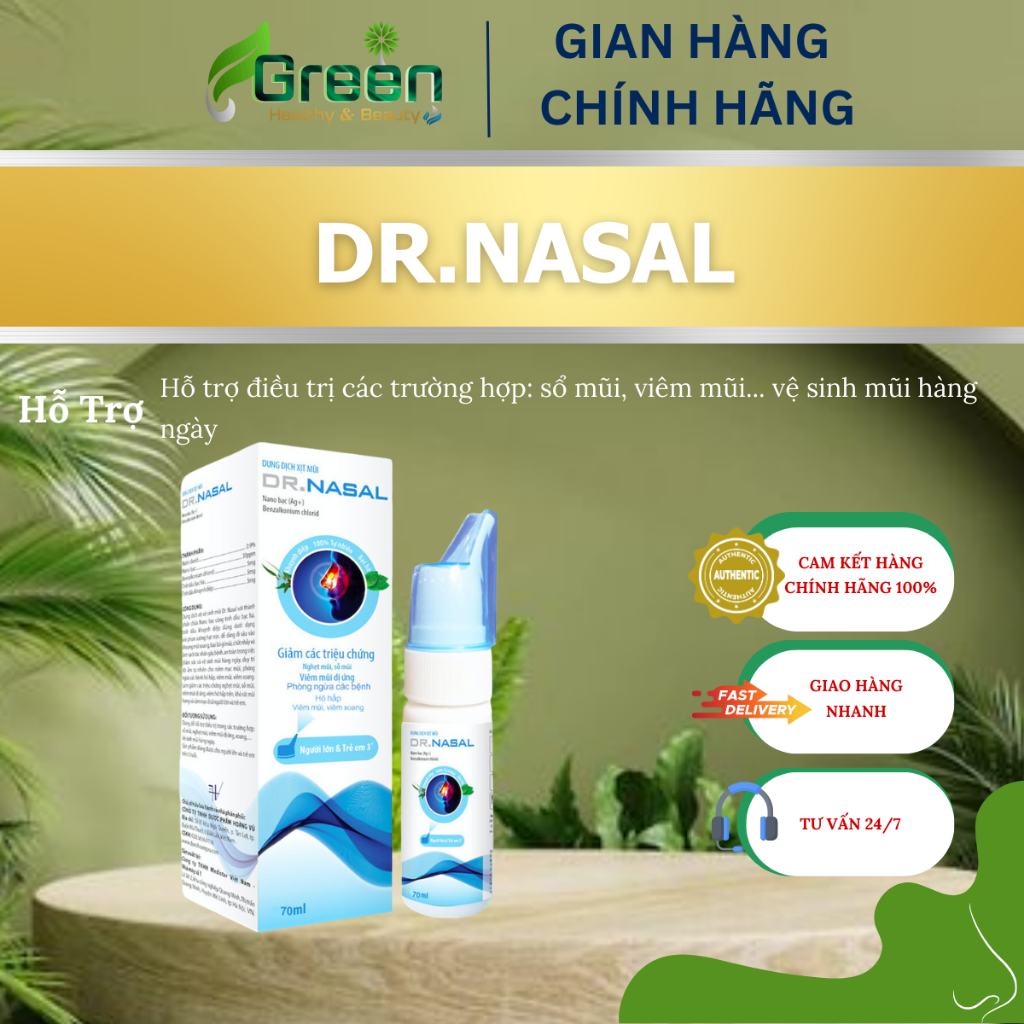 DR.NASAL - Dung Dịch Xịt Mũi Kháng Khuẩn (C/70ml)