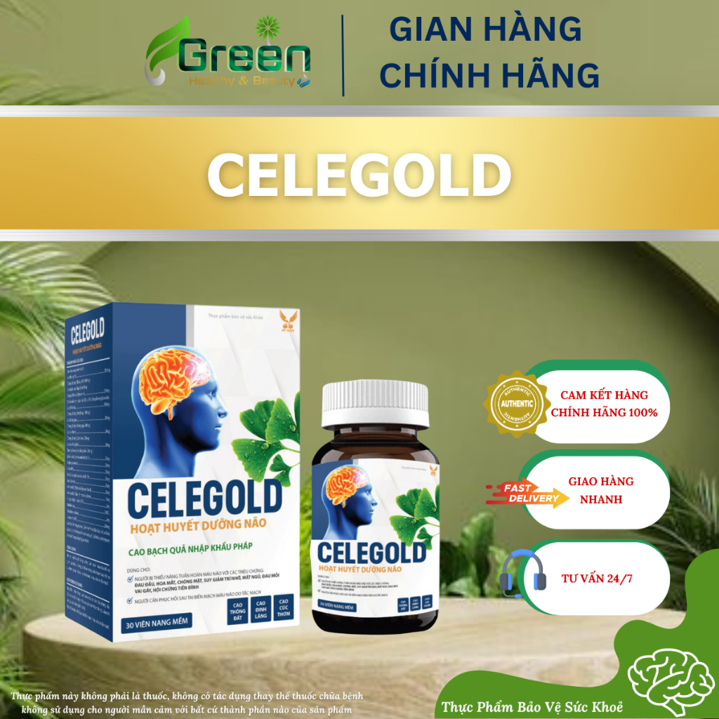 [TPBVSK] CELEGOLD - Hoạt Huyết Dưỡng Não