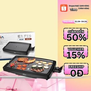 Bếp nướng điện seka sk540 công suất 1800w không khói, vỉ nướng nhôm phủ chống dính có kèm khay hứng dầu tổng kho timo