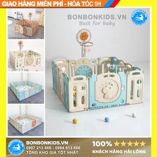 [LINK HỎA TỐC HN] Quây cũi nhựa gấp gọn Newber hình voi 2024 - Quây bóng nhựa cho bé - Tặng kèm thảm, bóng, bóng rổ