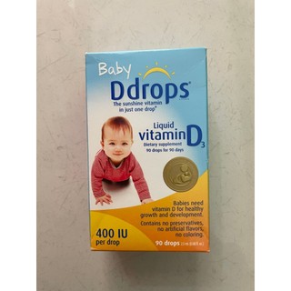 Baby Drop Vitamin D3 cho bé từ sơ sinh của Mỹ 90 giọt