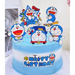 Set giấy doremon trang trí bánh kem(combo 5 set)