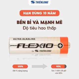 Pin Alkaline AA Thiên Long Flexio ( Vĩ/4 Viên  )
