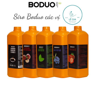 Siro Boduo vị dâu,đào,việt quất ,bạc hà,táo xanh ,đường đen,chanh le chai 2l ,sữa chua 900g