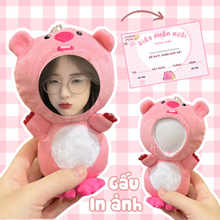 GẤU BÔNG IN ẢNH, gấu ghép mặt, quà tặng cặp đôi, bạn thân, gia đình siêu cute