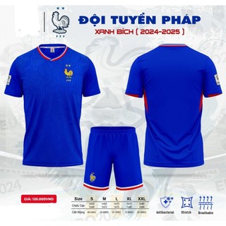 Bộ quần áo đá banh đội tuyển pháp xanh đậm