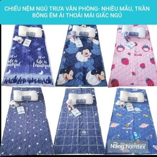 Chiếu Nệm ngủ Văn Phòng, Tấm Trải Cá Nhân Đa Năng size 0.9mx2m