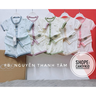 Bộ cộc tay cúc giữa