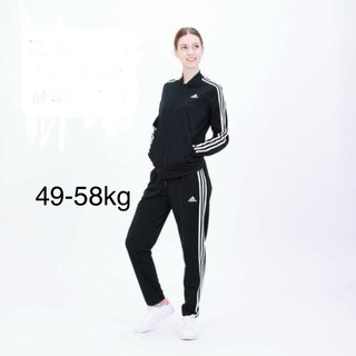 [ Sẵn, sz L :49-58kg, có khoá túi áo] Bộ nỉ  Adidas sale 70% Nhật
