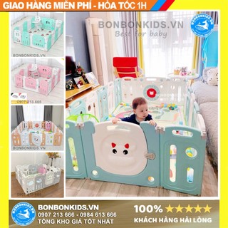 [LINK HỎA TỐC HN] Quây cũi nhựa cho bé Newber bò 2024 , Quây gấp gọn, Quây bò Buffalo tặng kèm thảm bóng
