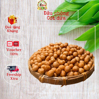 Đậu phộng da cá nước cốt dừa 500g thơm béo giòn tan ăn vặt ngon miệng đậu phộng sấy giòn cốt dừa siêu ngon