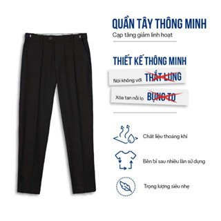  Quần Âu Nam Sidetab Đai Chỉnh DOTAMSTORE - Dáng Baggy Ống Đứng Phong Cách Hàn Quốc 