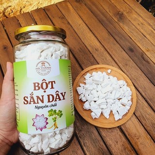 Bột Sắn Dây Nguyên Chất 100% - Bột Trắng, Mịn - Dòng Hũ Thủy Tinh 500gr Cao Cấp Thích Hợp Làm Quà Biếu