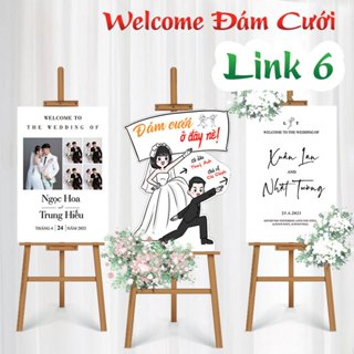 [MS 251-300] Bảng Welcome Đám Cưới