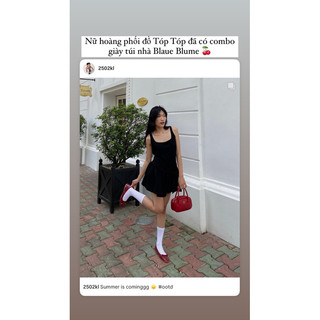 𝐁𝐥𝐚𝐮𝐞𝐁𝐥𝐮𝐦𝐞🦋 (Có kèm charm) Chio 2nd Red Cross Body Bag