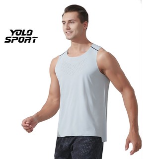 Áo Ba Lỗ Chạy Bộ Thể Thao Nam Trơn Vải Thun Lạnh Ép Viền Độc Đáo Siêu Thoáng Mát Co Giãn Thoải Mái Thấm Hút Nhanh Khô