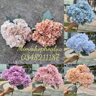 Hoa Giả - Hoa Cẩm Tú Cầu  cành 5 -6 nhánh- trang trí nội thất - Trang Trí Nhà Cửa.