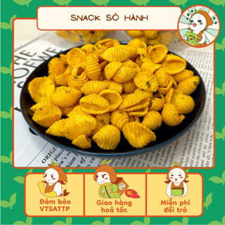 500G snack sò hành đặc biệt, bim bim sò hành giòn cay, bánh sò hành tuổi thơ.