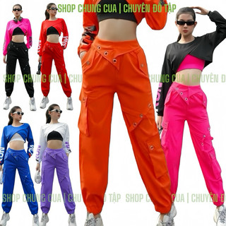 Quần jogger thể thao nữ, quần jogger kaki mềm đẹp, đồ tập nhảy shuffle dance, dân vũ, aerobic, nhiều màu