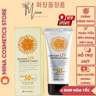 Kem chống nắng 3W Clinic Intensive UV Sunblock Cream SPF 50 PA+++ 70ml (mina.cosmetics_store)