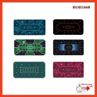 Khăn trải bàn Poker in hình lá bài , thảm Poker , thảm cao su, đệm cao su cao cấp kiểu hình chủ nhật