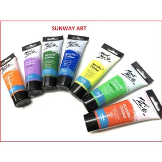 Màu Acrylic Mont Marte Tuýp 75ml, vẽ đa chất liệu, vẽ lên vải canvas, vẽ tường