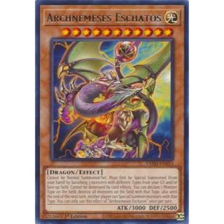 Lá bài thẻ bài Yugioh Archnemeses Eschatos - rare - Tặng bọc bài nhựa bảo quản