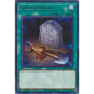 Lá bài thẻ bài Yugioh Foolish Burial - Rare - Tặng bọc bài nhựa bảo quản