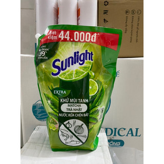 [SUNLIGHT] Nước rửa chén Sunlight trà xanh 3kg4
