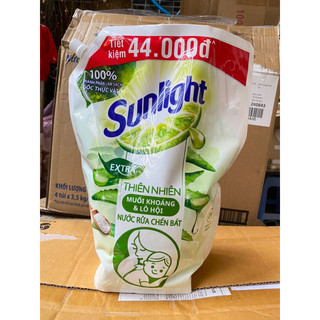 [SUNLIGHT] Nước rửa chén Sunlight trà xanh 3kg4