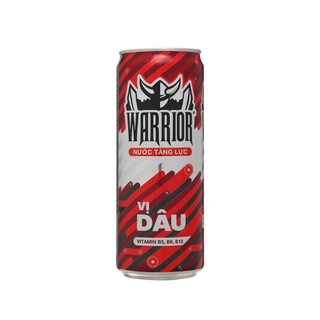 Lon nước tăng lực Warrior Hương Dâu thơm ngon 330 ml