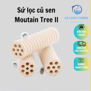 Sứ lọc củ sen Mountain Tree Lotus II 16x4cm - Vật liệu lọc cao cấp giúp bổ sung khoáng chất