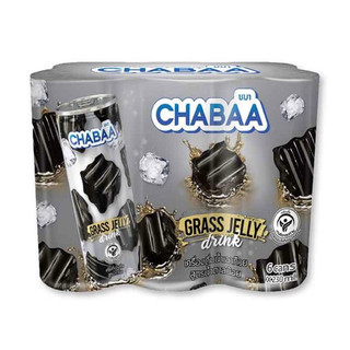 THÙNG 24 LON NƯỚC SƯƠNG SÁO THẠCH ĐEN CHABAA GRASS JELLY 230ML THÁI LAN