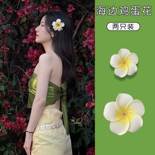 Kẹp tóc hoa đại NOVSET Kẹp tóc hoa sứ chụp ảnh check- in du lịch size to 7cm [ MÃ A207 ]