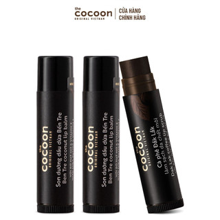 Combo 2 son dưỡng + 1 son tẩy da chết loại bỏ da chết & làm mềm môi Cocoon