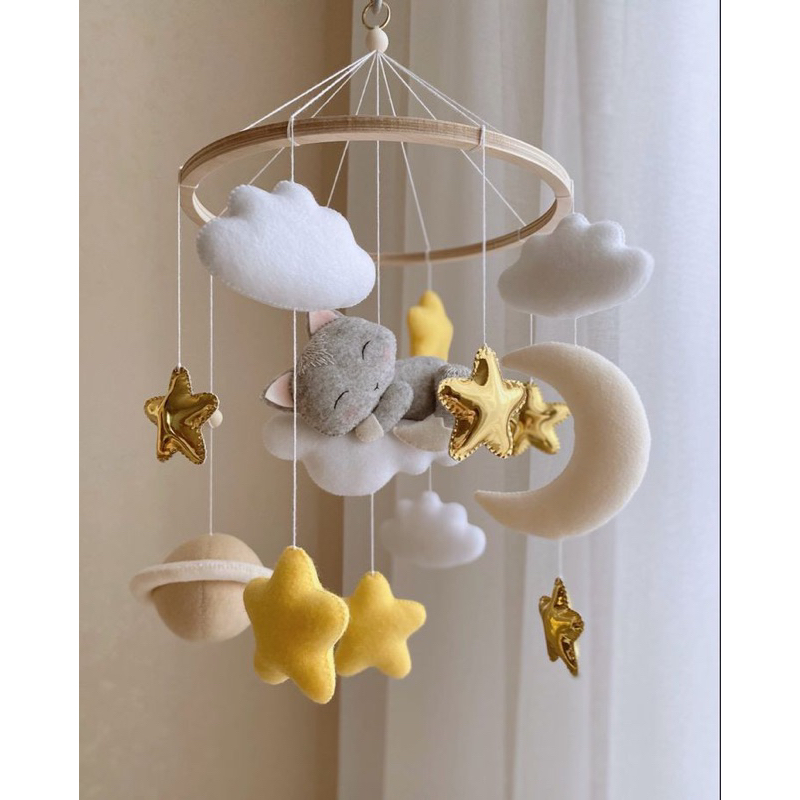 Đồ Chơi Treo Nôi Cũi Sắc Màu Kích Thích Thị Giác Cho Bé Sơ Sinh