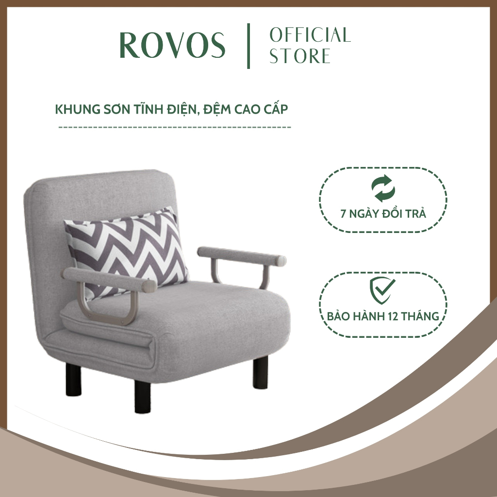 Ghế Sofa Giường ROVOS Giường Gấp Gọn Thành Ghế Sofa Tiện Lợi Thông Minh Dành Cho Nhà Có Diện Tích Bé Hoặc Văn Phòng | BigBuy360 - bigbuy360.vn