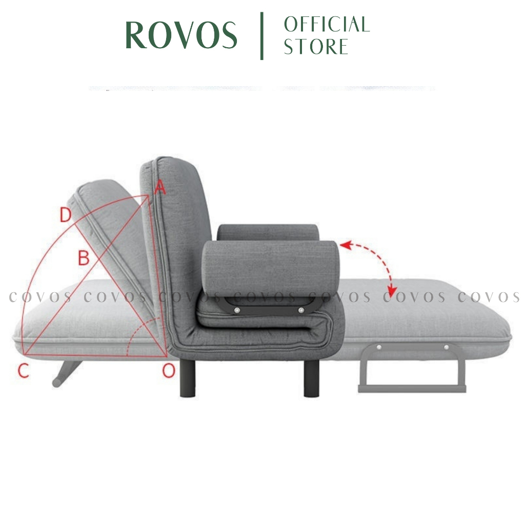 Ghế Sofa Giường ROVOS Giường Gấp Gọn Thành Ghế Sofa Tiện Lợi Thông Minh Dành Cho Nhà Có Diện Tích Bé Hoặc Văn Phòng | BigBuy360 - bigbuy360.vn