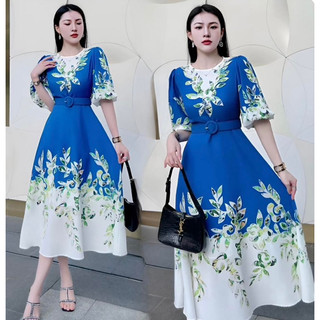 ( HÀNG QUẢNG CHÂU CAO CẤP) VÁY ĐẦM DÁNG XOÈ  - TAY ÁO PHỒNG LỬNG TRẺ TRUNG ( MTT 4352724)