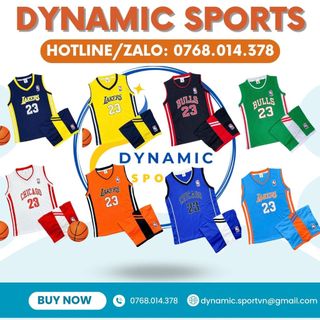 Bộ quần áo bóng rổ trẻ em, vải thun mè