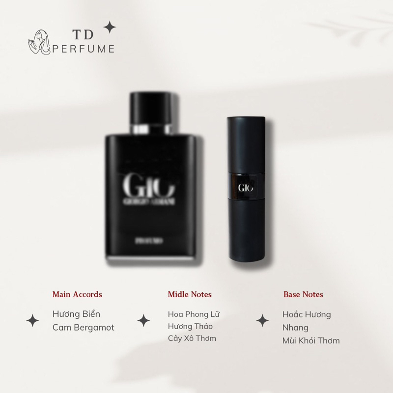 AC.QUA DI GIÒ PRO.FUME (giò đen) - Nước hoa mini 20ml