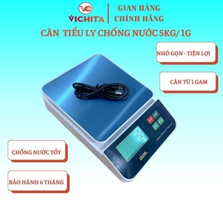 Cân Thực Phẩm Điện Tử - Cân Tiểu Ly Nhà Bếp, Cân Chính Xác Cao, Cân chống nước tốt - Mã Sản Phẩm : QUA 5 KG
