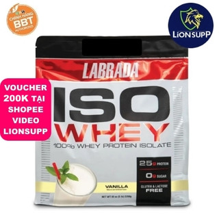 Iso whey labrada dạng bịch nhãn mới 2024 – 100% whey protein isolate cao cấp chính hãng bbt