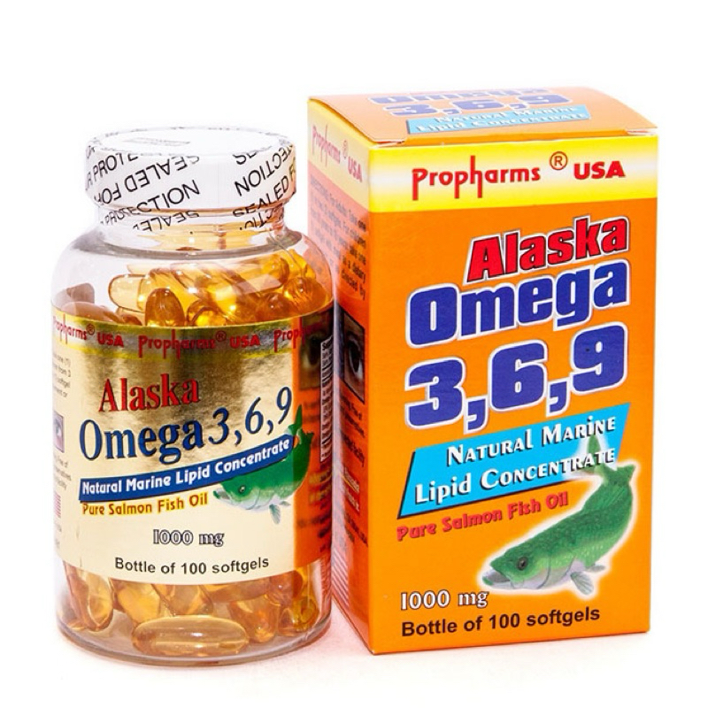 DẦU CÁ PROPHARMS USA ALASKA OMEGA 3-6-9 1000MG.