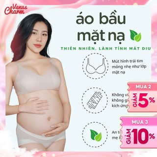 Áo lót bầu điều hòa mặt nạ chiết xuất từ đậu nành công nghệ 3D chống chảy xệ Venus Charm W127