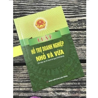 Sách - Luật hỗ trợ doanh nghiệp nhỏ và vừa